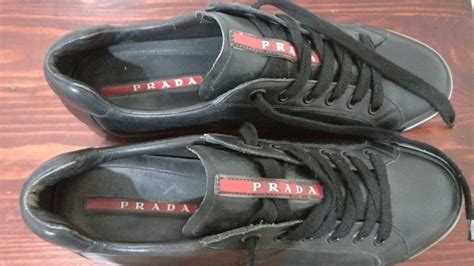 scarpe prada 4e 2006|Prada Black suede Leather Casual Sneakers 4E 2006 Mens Sz .